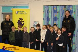 Stags players visit PLPS session at Jacksdale